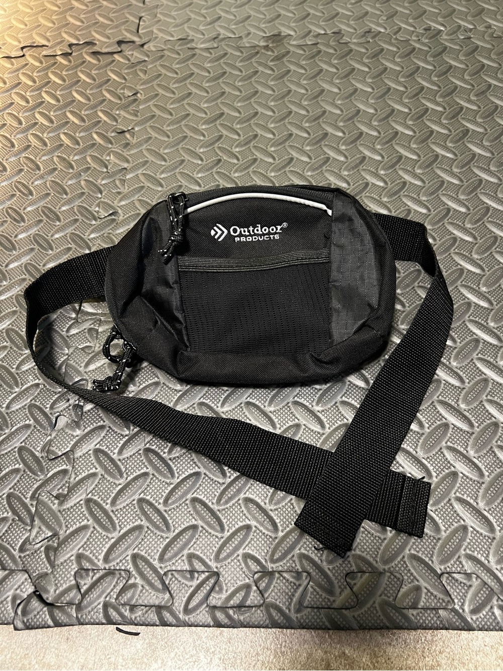 Outdoor Products Black Waist Pack | Fanny Pack | Utility Travel Hiking Bag